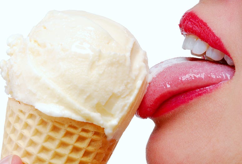 Tongue, Ice Cream, Lick