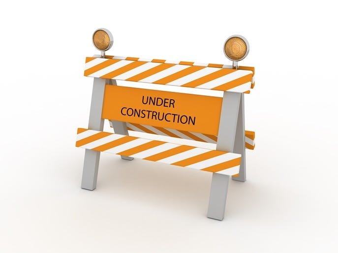 Concept image representing work in progress, under construction,...