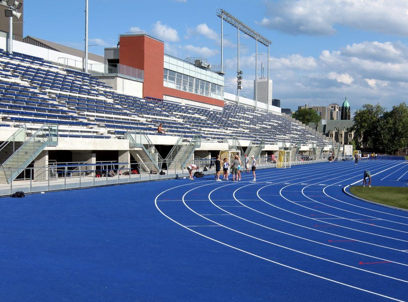 Outdoor sports stadium