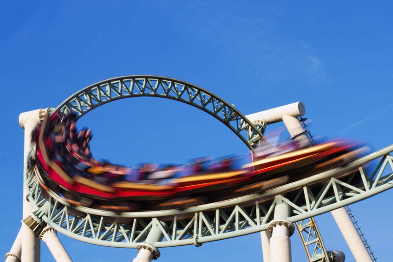 six flag, roller coaster