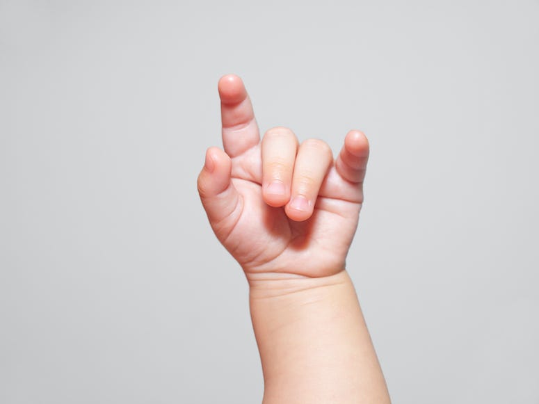 Baby, Arm, Rock and Roll, Metal Sign, Devil Horns, Hand