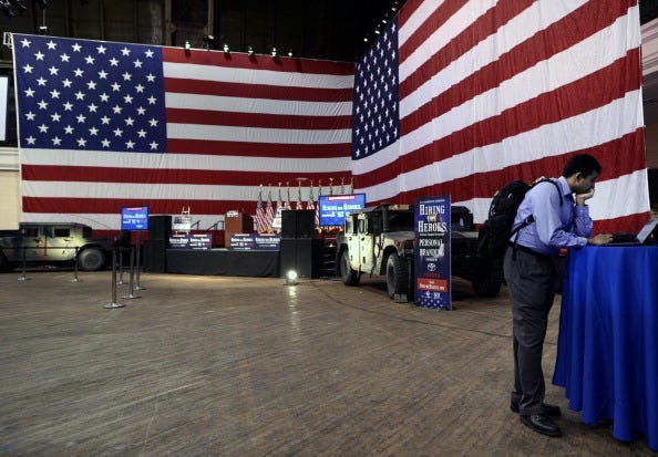 Job Fair American Flag