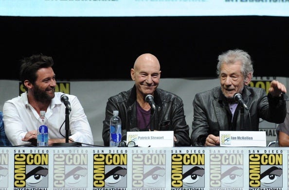 Hugh Jackman, Sir Patrick Stewart & Sir Ian McKellen