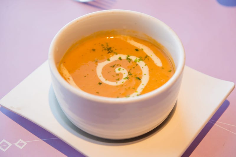 Orange bisque in a bowl