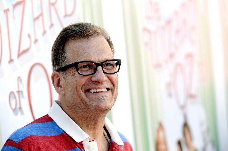 Comedian Drew Carey arrives at the premiere of Warner Bros. Home Entertainment's "The Wizard Of Oz" 3D And The Grand Opening Of The New TCL Chinese Theatre IMAX