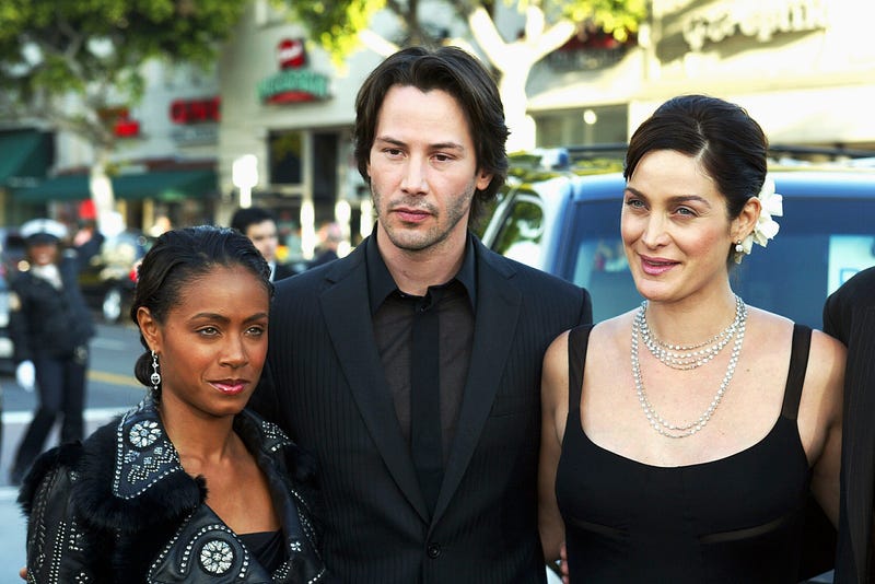 Jada Pinkett Smith, Keanu Reeves and Carrie-Anne Moss