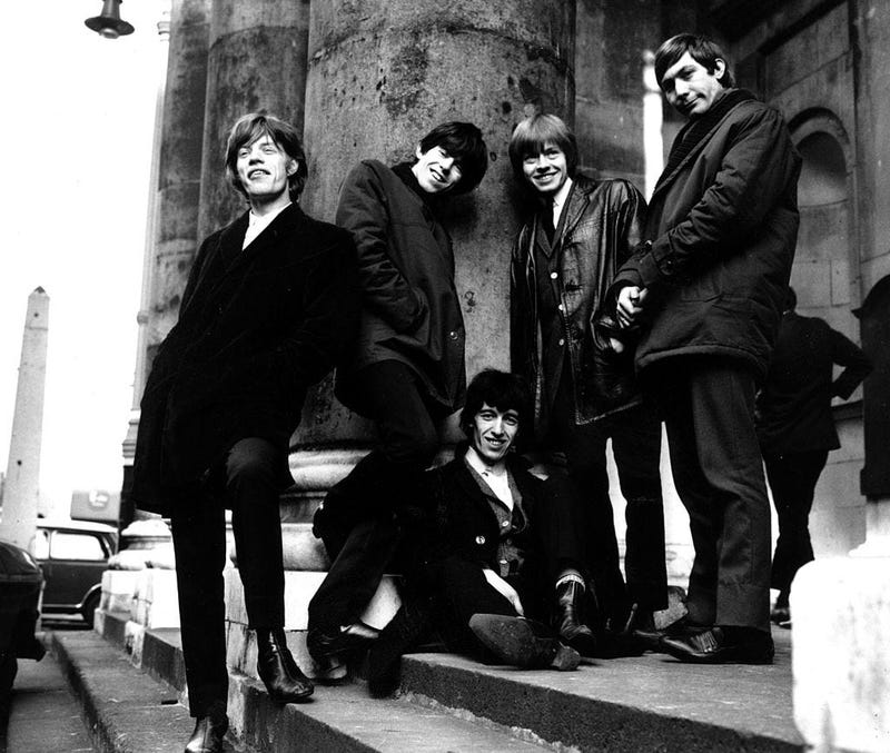 The Rolling Stones outside St George's church, Hanover Square, London