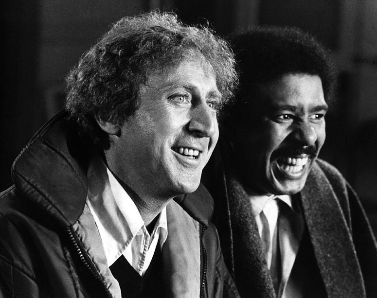 American comic actor Gene Wilder, originally Jerry Silkman stars with nightclub comedian Richard Pryor in the action comedy &apos;Silver Streak&apos;.