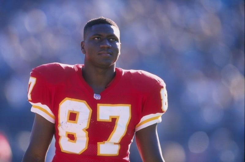 Tamarick Vanover in his Kansas City Chiefs uniform in the 1990s
