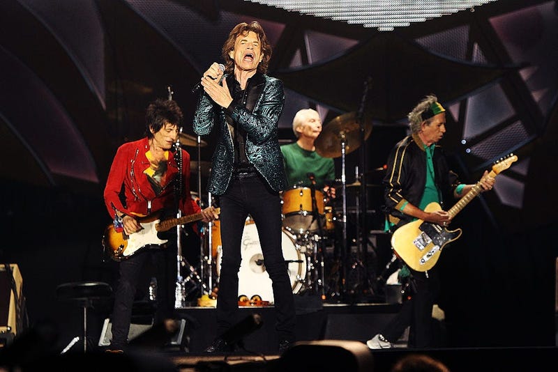 The Rolling Stones perform live at Adelaide Oval on October 25, 2014 in Adelaide, Australia.