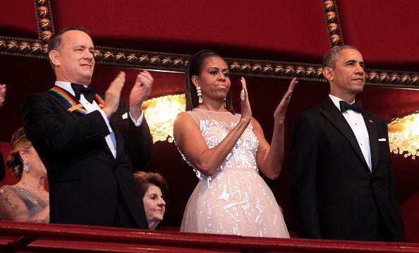Tom Hanks and the Obamas