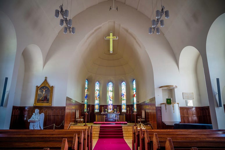 Church, Altar, Church in Akureyri