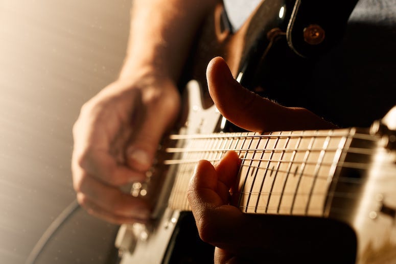 Man, Electric Guitar, Playing Guitar, Bend, Solo