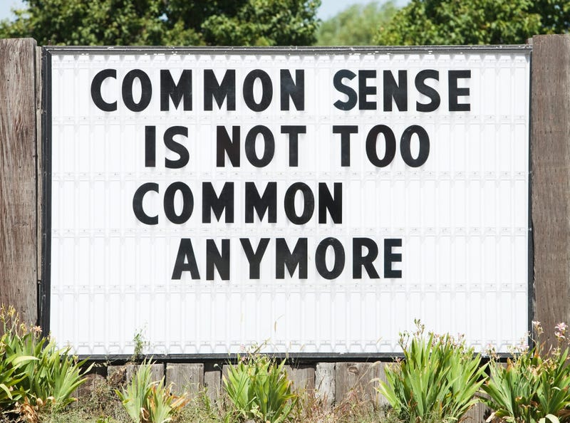 Common Sense Sign