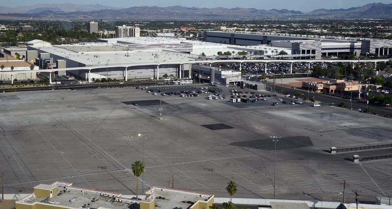 The Las Vegas Convention Center is seen from the Riviera Hotel & Casino on April 30, 2015