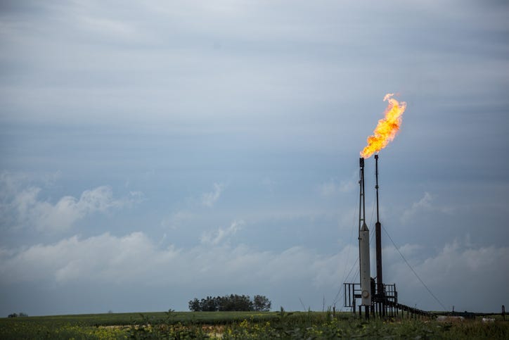 Oilfield Gas Flare