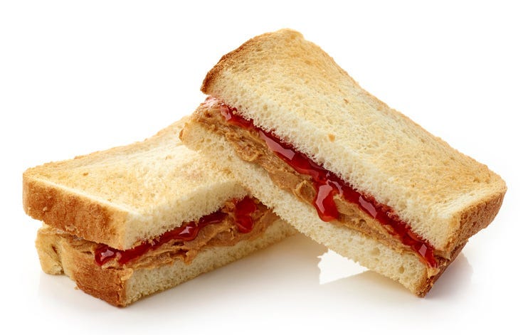 peanut butter and jelly