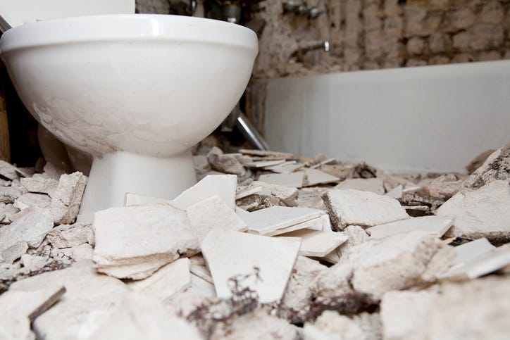 Broken Toilet