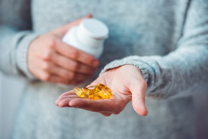 Fish oil supplements.