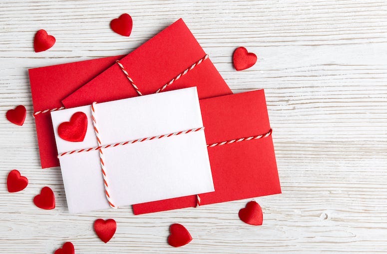 Valentine's Day, Cards, Red Heart
