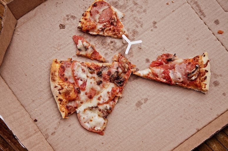 Cold Pizza, Leftovers, Box, Meat Lovers