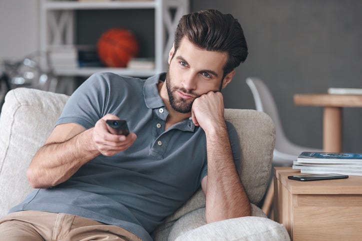Man Watching TV