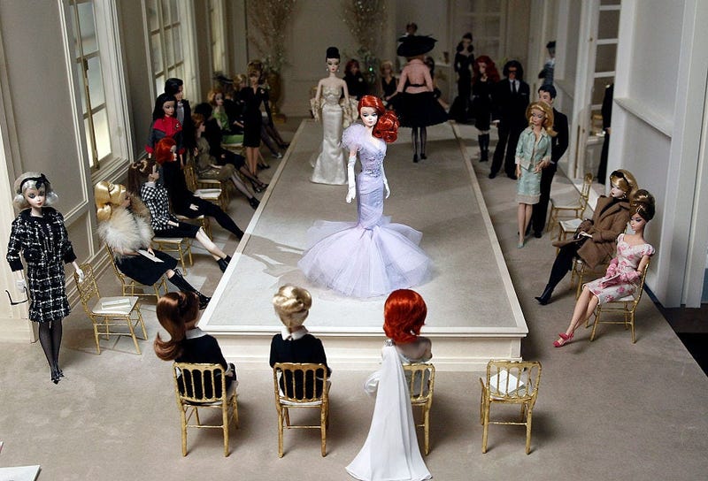 More than 700 Barbie dolls are displayed during the exhibition which takes place from March 10 to September 18, 2016.