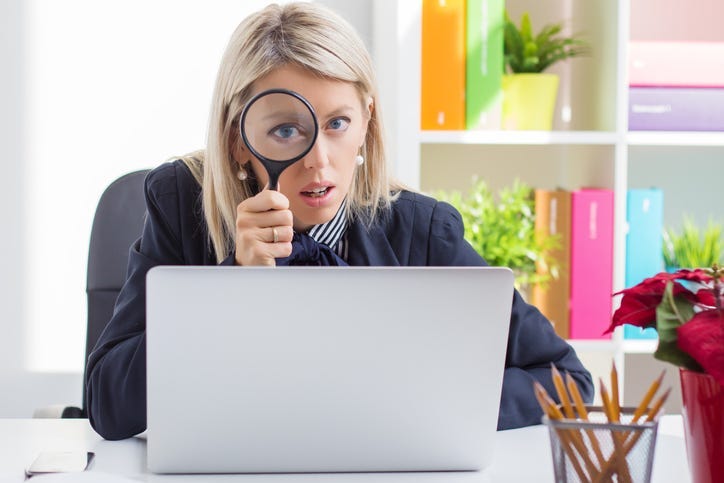 Spying Woman