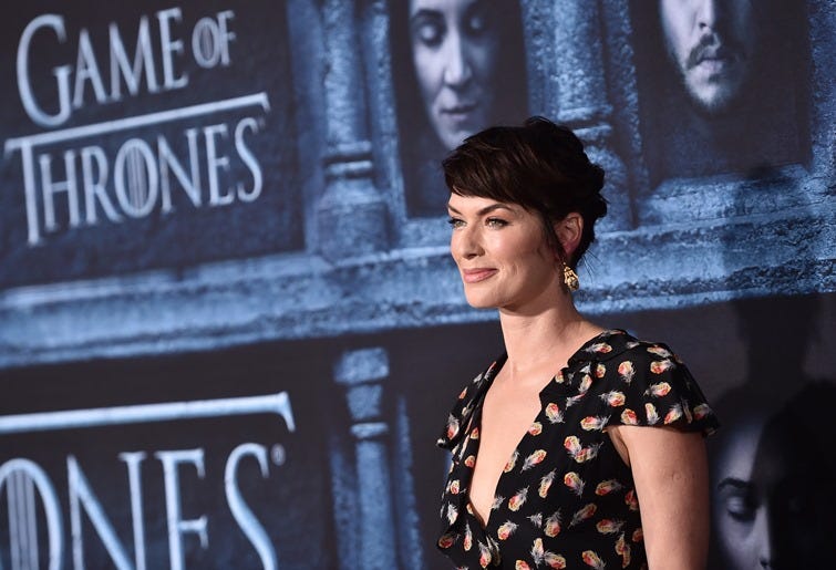  Actress Lena Headey attends the premiere of HBO's 