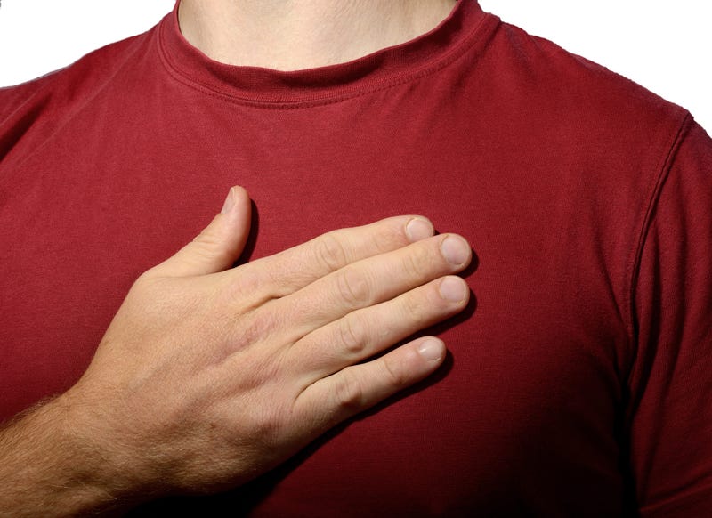 Hand on heart