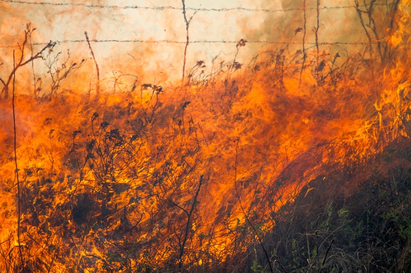 High winds today in Kansas increasing fire danger