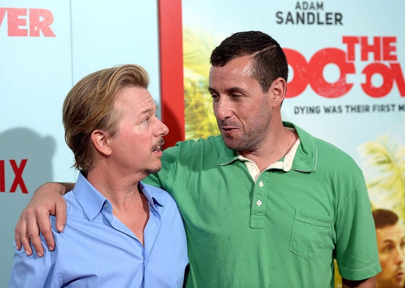 Adam Sandler and David Spade