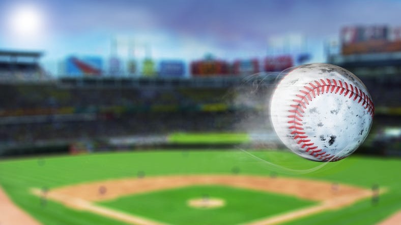 Flying baseball