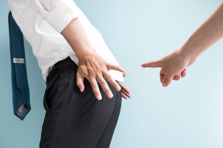Businessman, Gas, Fart, Pointing
