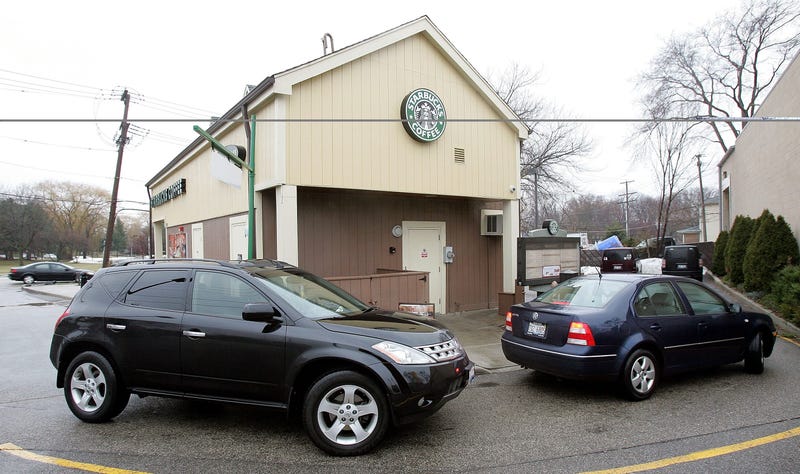 Cars in drive through