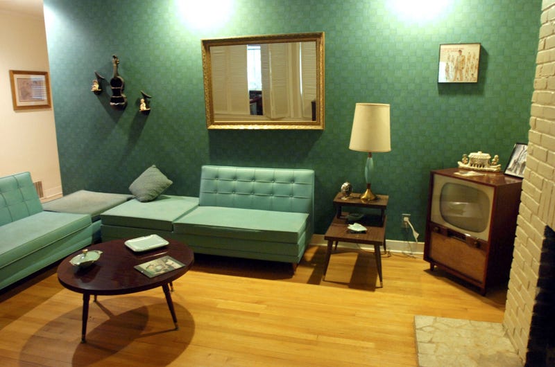 Living Room With Tv Set