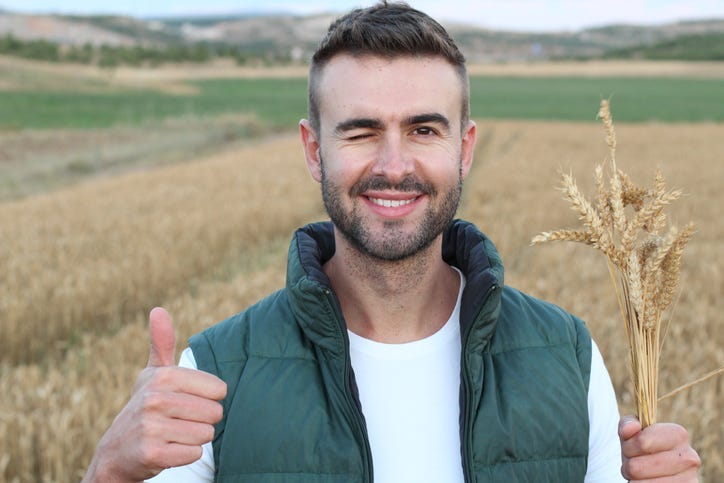 attractive farmer
