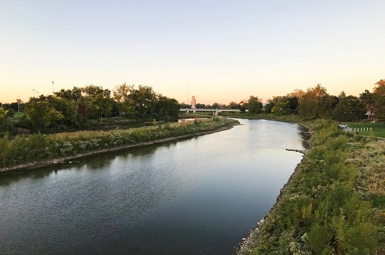 Olentangy River in Columbus, Ohio