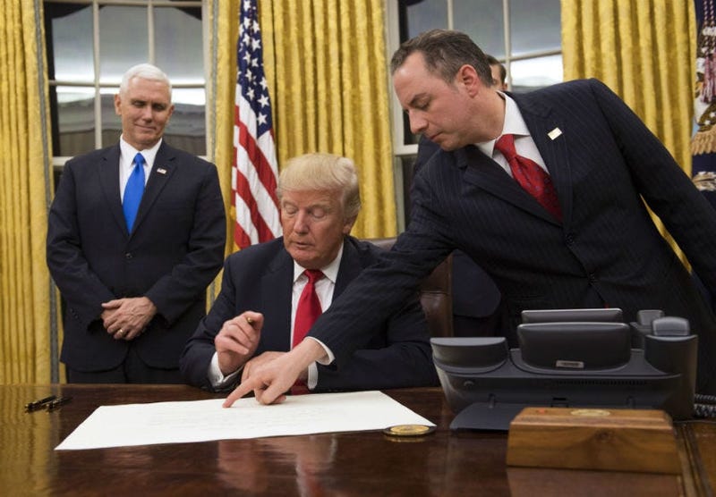 Reince Priebus, former Trump chief of staff, becomes Navy ensign at age 47. 