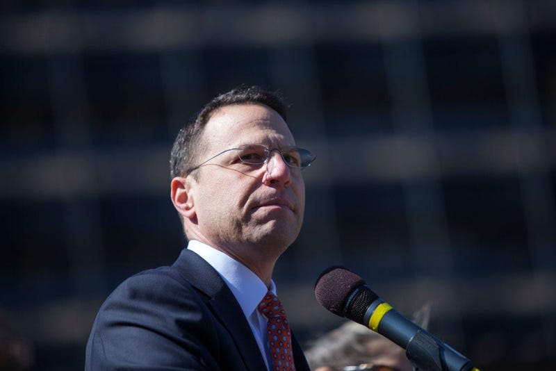 Pennsylvania Attorney General Josh Shapiro at a Stand Against Hate rally at Independence Mall on March 2, 2017 in Philadelphia, Pennsylvania.