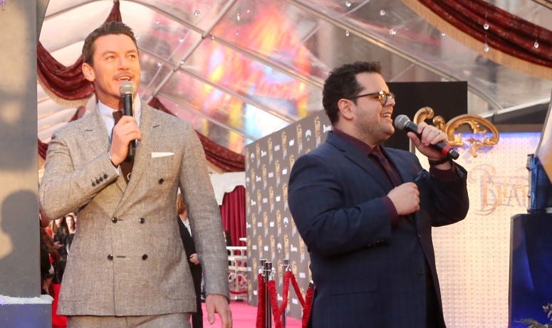 Josh Gad and Luke Evans participate in Disney's Family Singalong