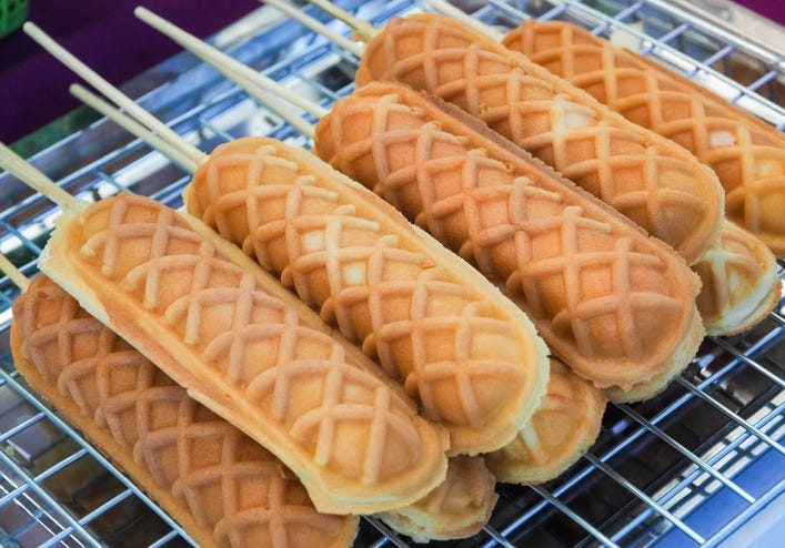 hot dog waffles