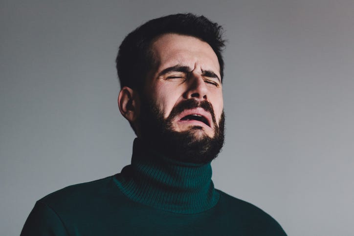 Crying man