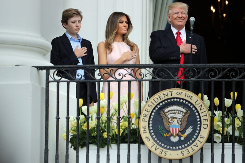 Trump hand over heart