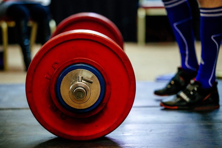 Barbell, Deadlift, Weights, Powerlift, Feet, Mat, 