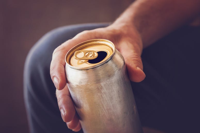 Man, Drinking, Can, Hand, Soda, Beer