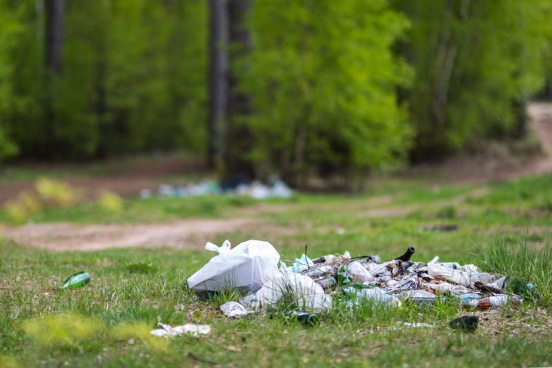 Trash at park