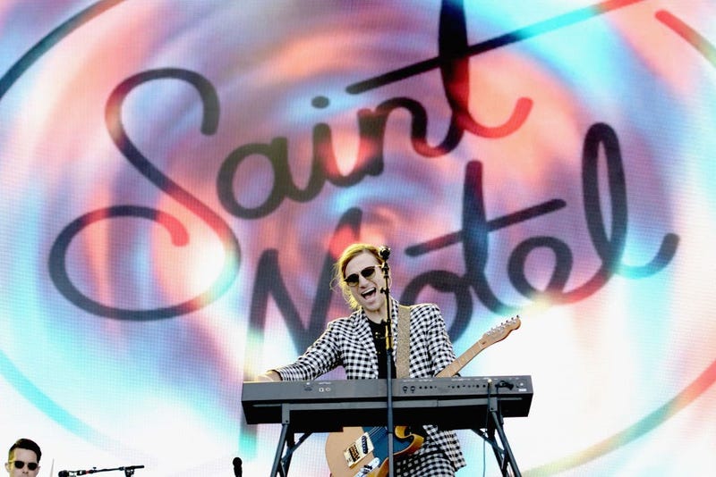 NEW YORK, NY - JUNE 03: A/J Jackson of Saint Motel performs onstage during the 2017 Governors Ball Music Festival - Day 2 at Randall's Island on June 3, 2017 in New York City. (Photo by Steven Ferdman/Getty Images)
