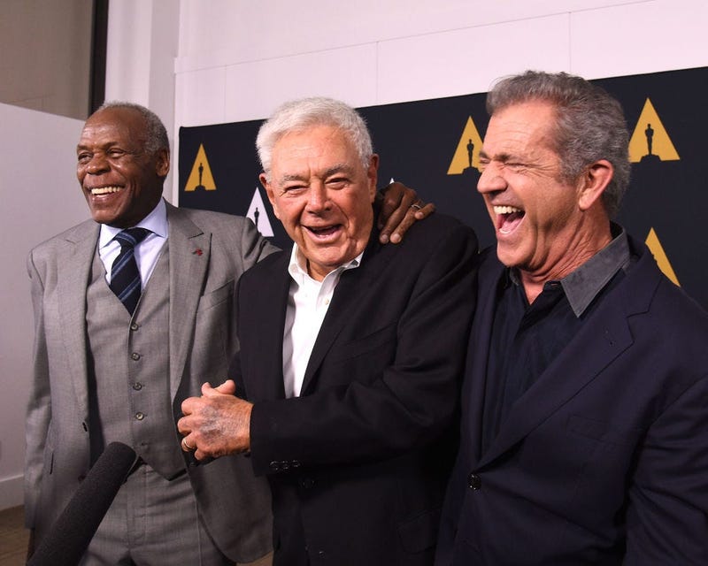 Danny Glover, Richard Donner and Mel Gibson 