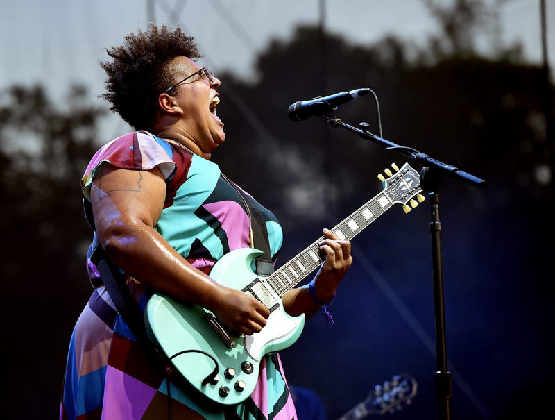PASADENA, CA - JUNE 24: Musican Brittany Howard of musical group Alabama Shakes performs on The Oaks stage during Arroyo Seco Weekend at the Brookside Golf Course at on June 24, 2017 in Pasadena, California. (Photo by Kevin Winter/Getty Images for Arroyo 